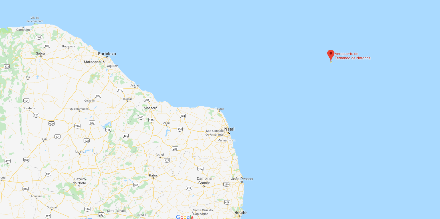 Fernando de Noronha mapa