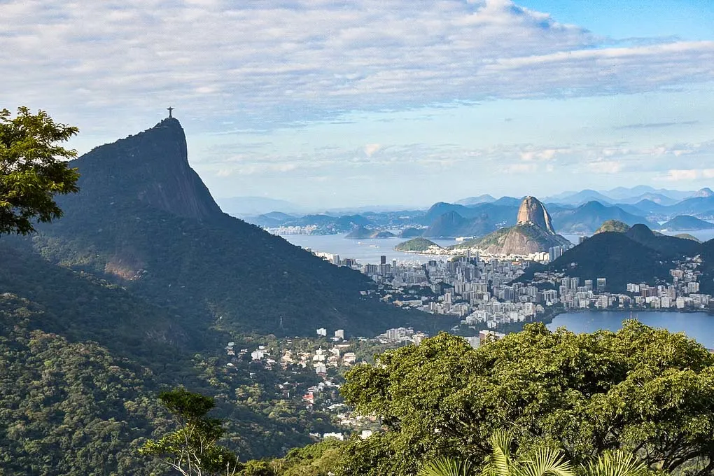 La vista desde Vista Chinesa, Río de Janeiro, Brasil